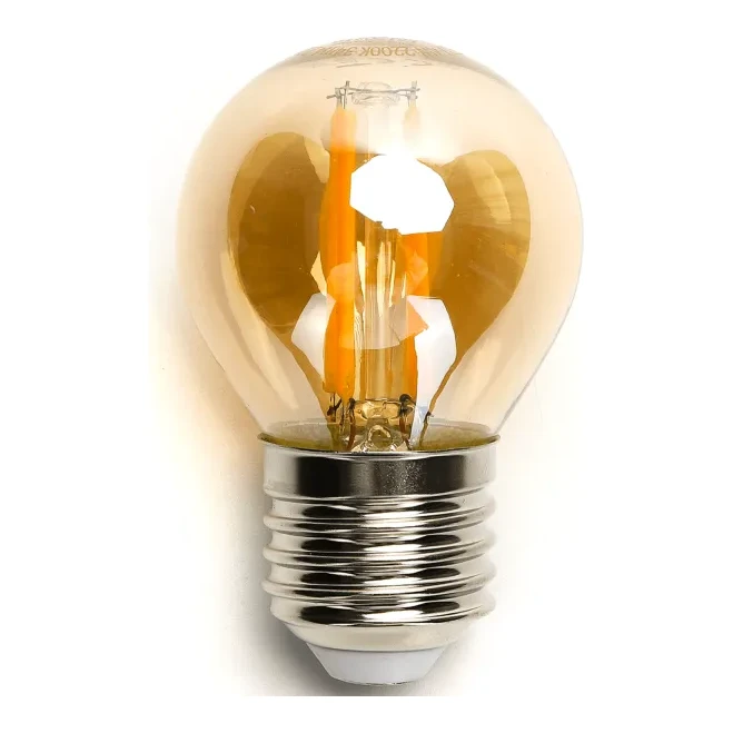 E27 LED Filament lamp | Kogel G45 | 2200K warm wit | 6W (48W)
