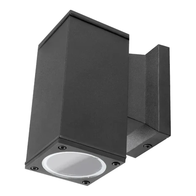 GU10 LED wandlamp | IP65 | Vierkant | Zwart