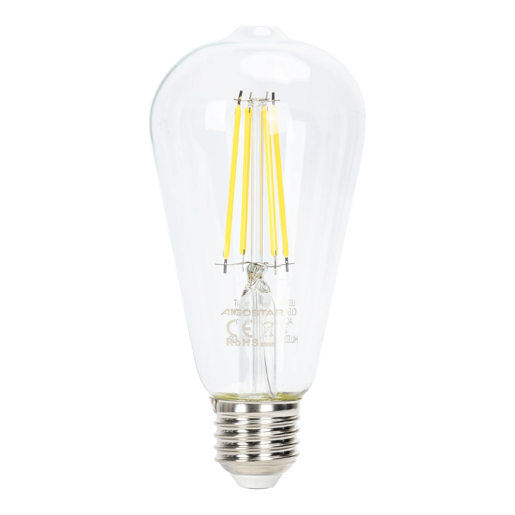 E27 LED Filament lamp | Edison ST64 | 6500K daglicht wit | Dimbaar | 6W (51W)