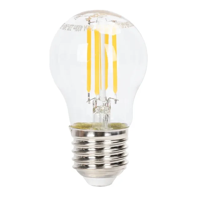 E27 LED Filament lamp | Kogel G45 | 2700K warm wit | Dimbaar | 4W (38W)
