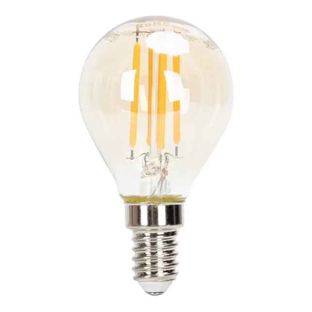 E14 LED Filament lamp | Kogel G45 | 2200K warm wit | Dimbaar | 4W (38W)