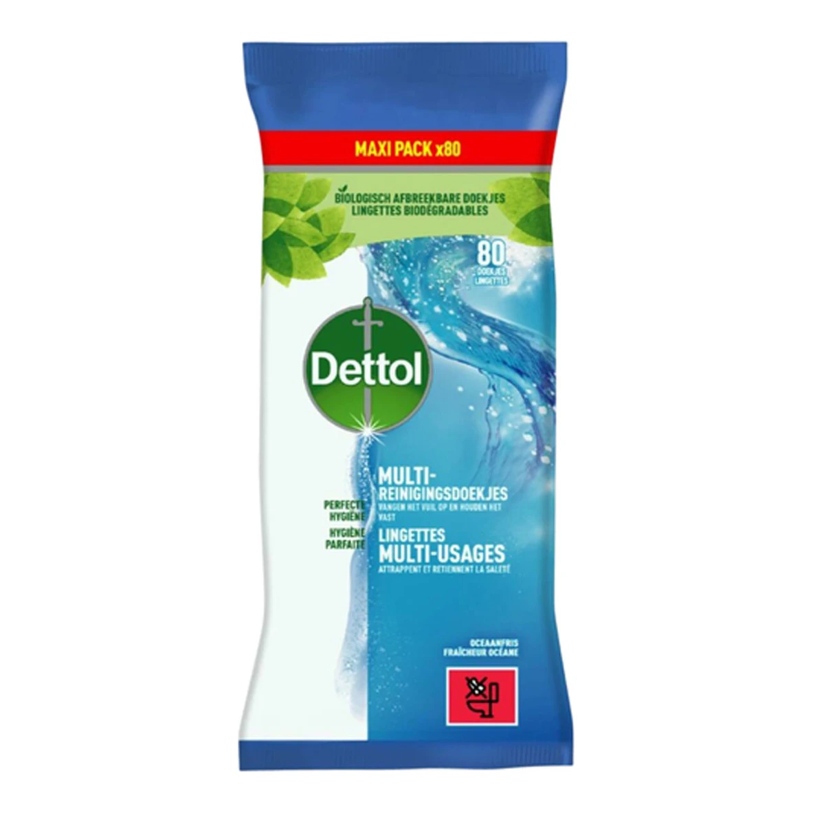 Dettol schoonmaakdoekjes oceaanfris (72 stuks)