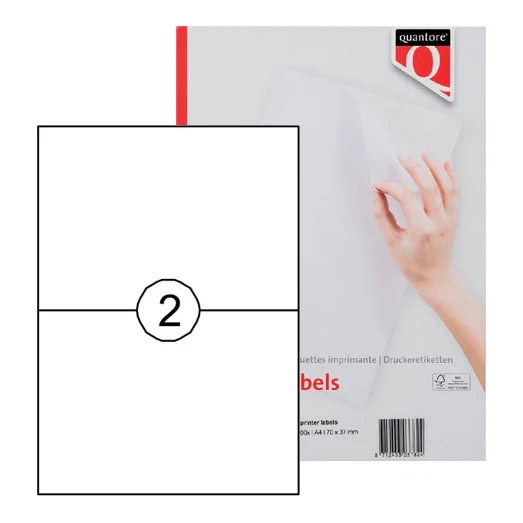 Quantore verzendetiketten 210 x 148 mm (200 stuks)