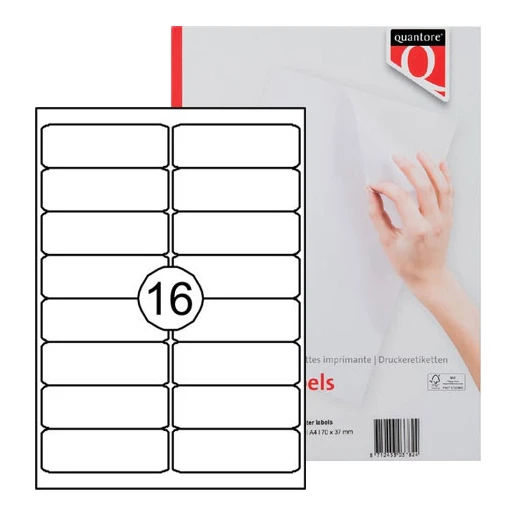 Quantore adresetiketten 99,1 x 33,9 mm (1600 stuks)