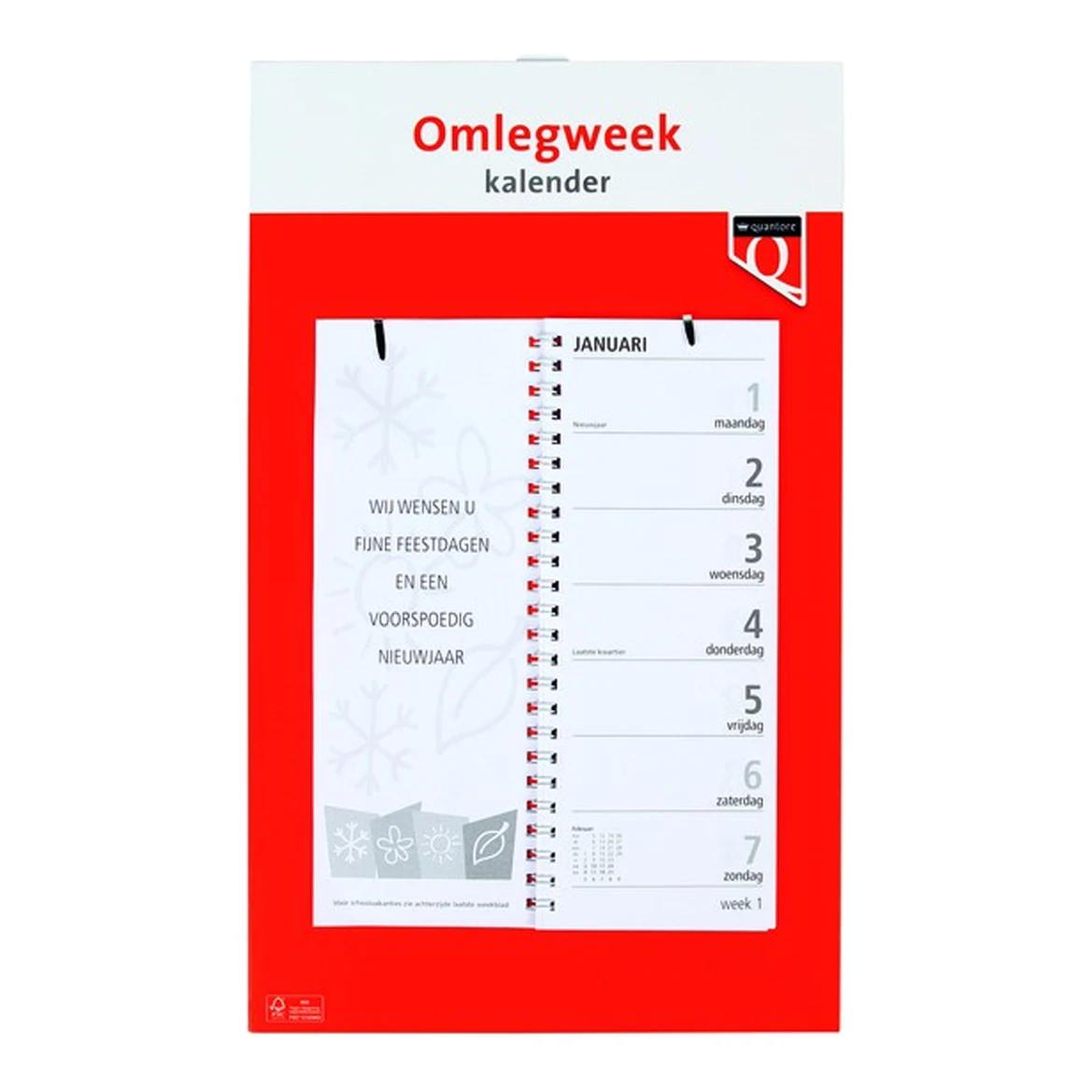 Quantore weekkalender 2026