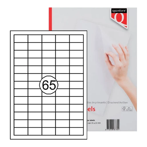 Quantore adresetiketten 38,1 x 21,2 mm (975 stuks)