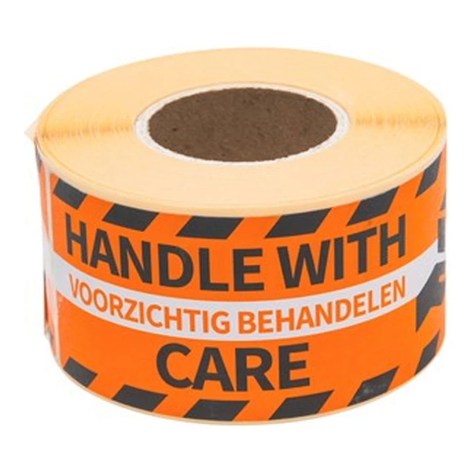 Rillprint waarschuwingsetiketten voorzichtig behandelen / handle with care (250 stuks)