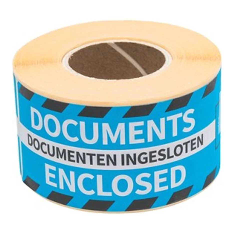 Rillprint waarschuwingsetiketten documenten ingesloten / documents enclosed (250 stuks)