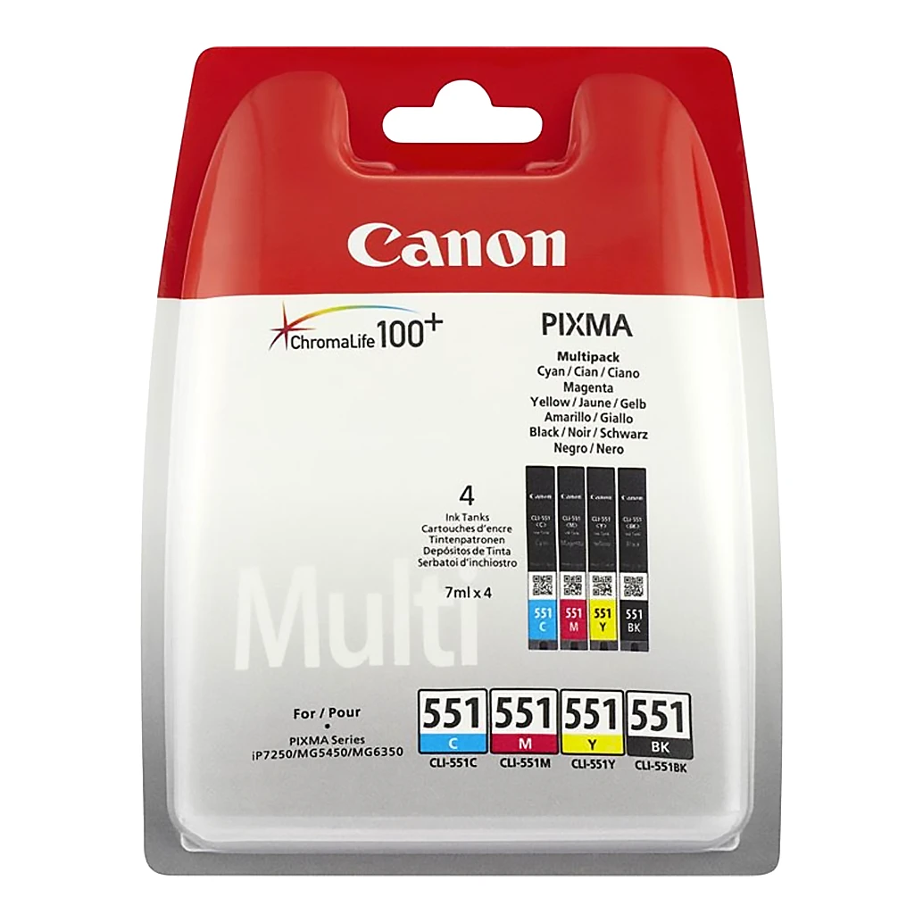 Canon CLI-551 (6509B008) voordeelbundel (origineel)
