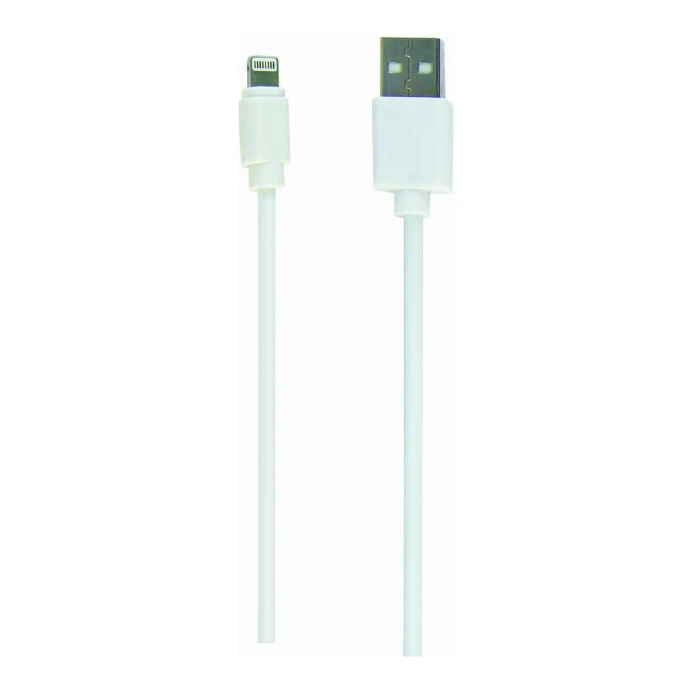 USB-A naar Lightning (8-pins) data en laadkabel wit (1 m)
