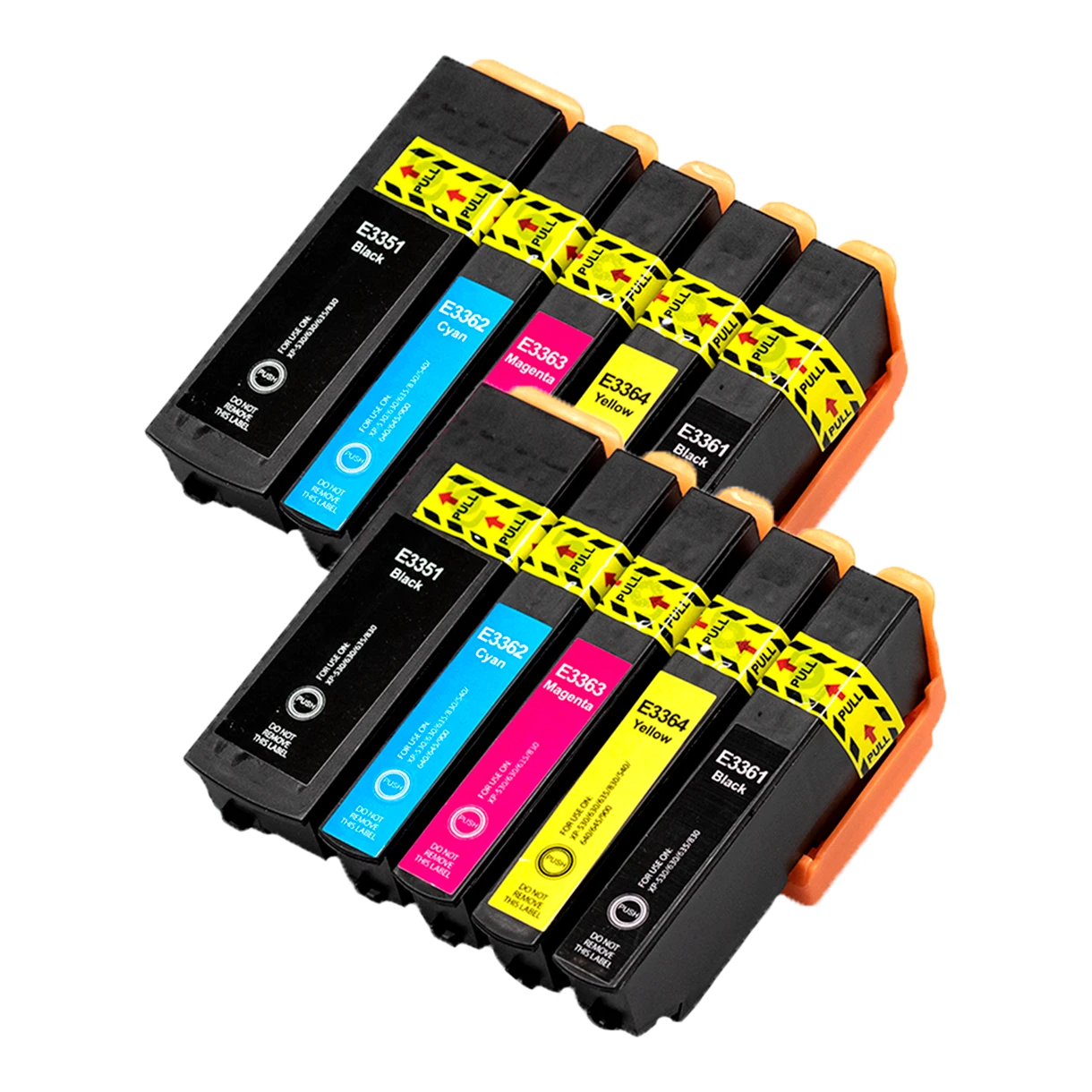 2x Huismerk Epson 33 XL (T3357) inktcartridges voordeelbundel