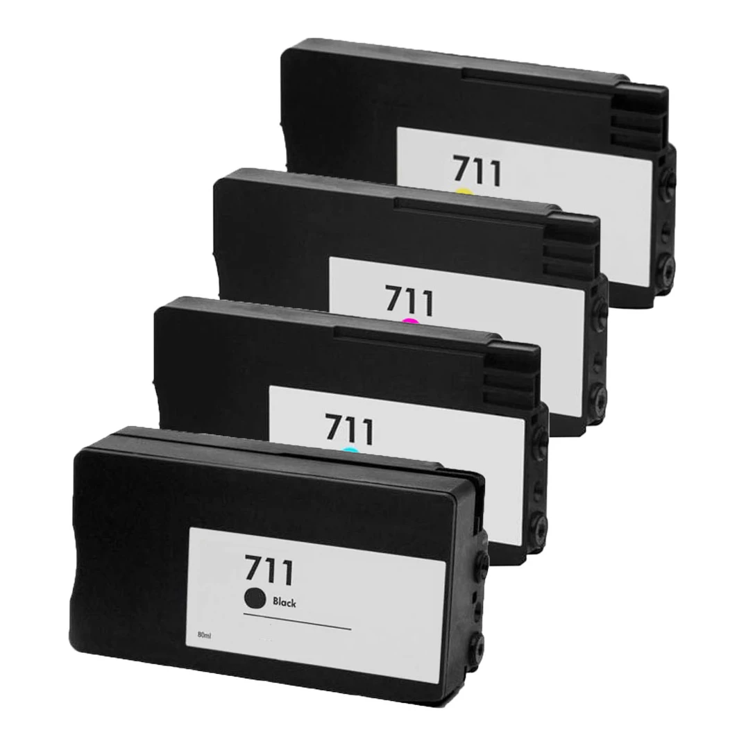 Huismerk HP 711 (CZ130A-CZ133A) inktcartridges voordeelbundel