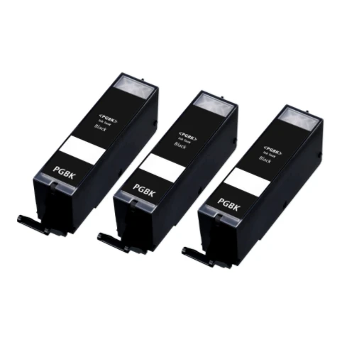 3x Huismerk Canon PGI-550PGBK XL inktcartridges pigment zwart voordeelbundel