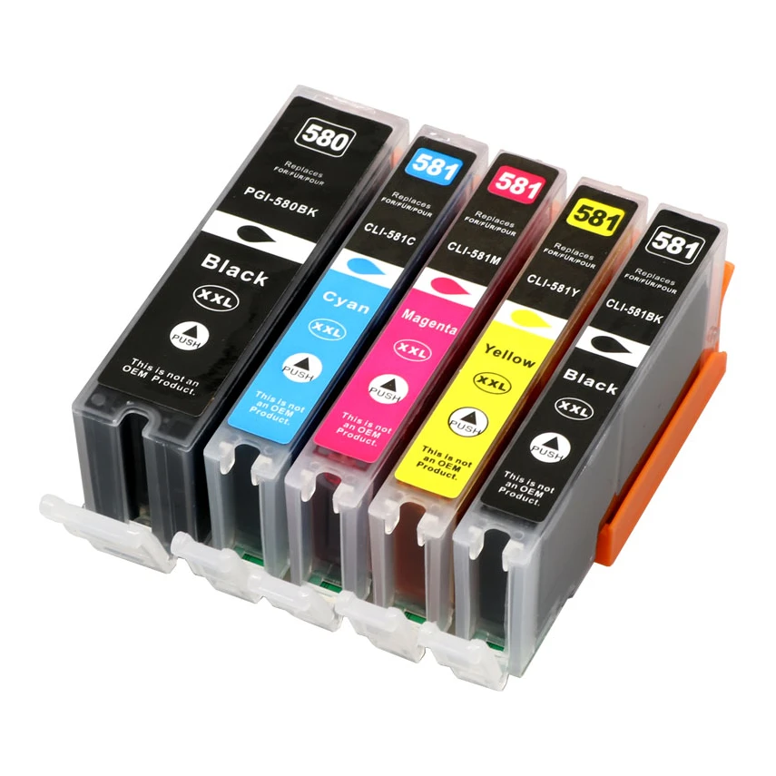 Huismerk Canon PGI-580 XXL + CLI-581 XXL (2024C006) inktcartridges voordeelbundel (5set)