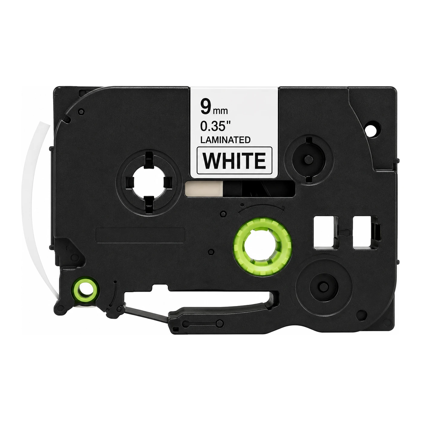 Huismerk vervangt Brother TZe-221 tape zwart op wit (9 mm)