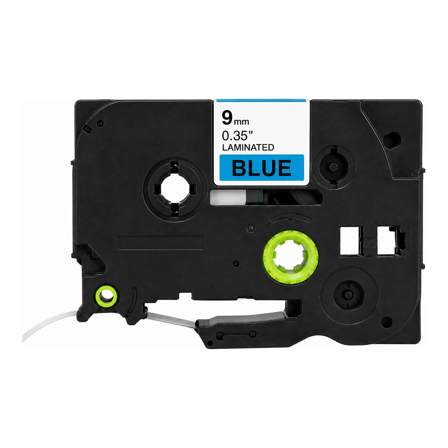 Huismerk vervangt Brother TZe-521 tape zwart op blauw (9 mm)