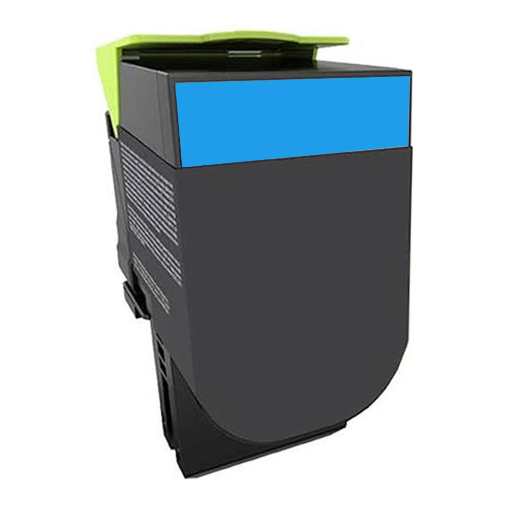 Huismerk Lexmark 802SC (80C2SC0) toner cyaan