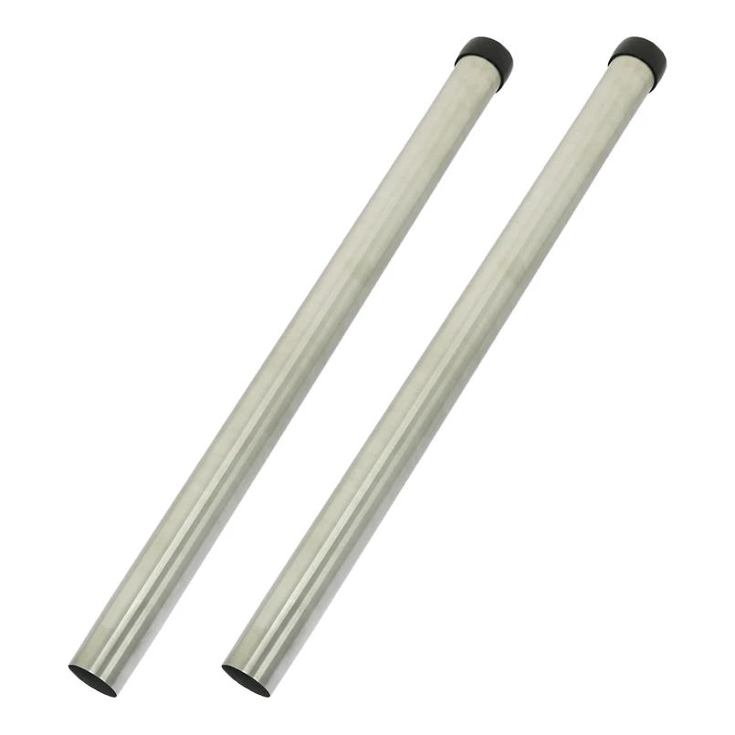 Universele RVS zuigbuis 2x50 cm met plastic ring Ø32 mm (eigen merk)