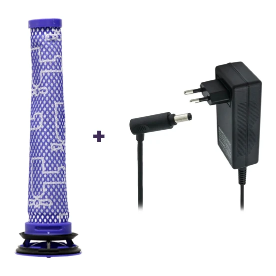 Dyson V6/V7/V8 965661-01 pre-motorfilter & 967813-03 oplader (Propex Parts)