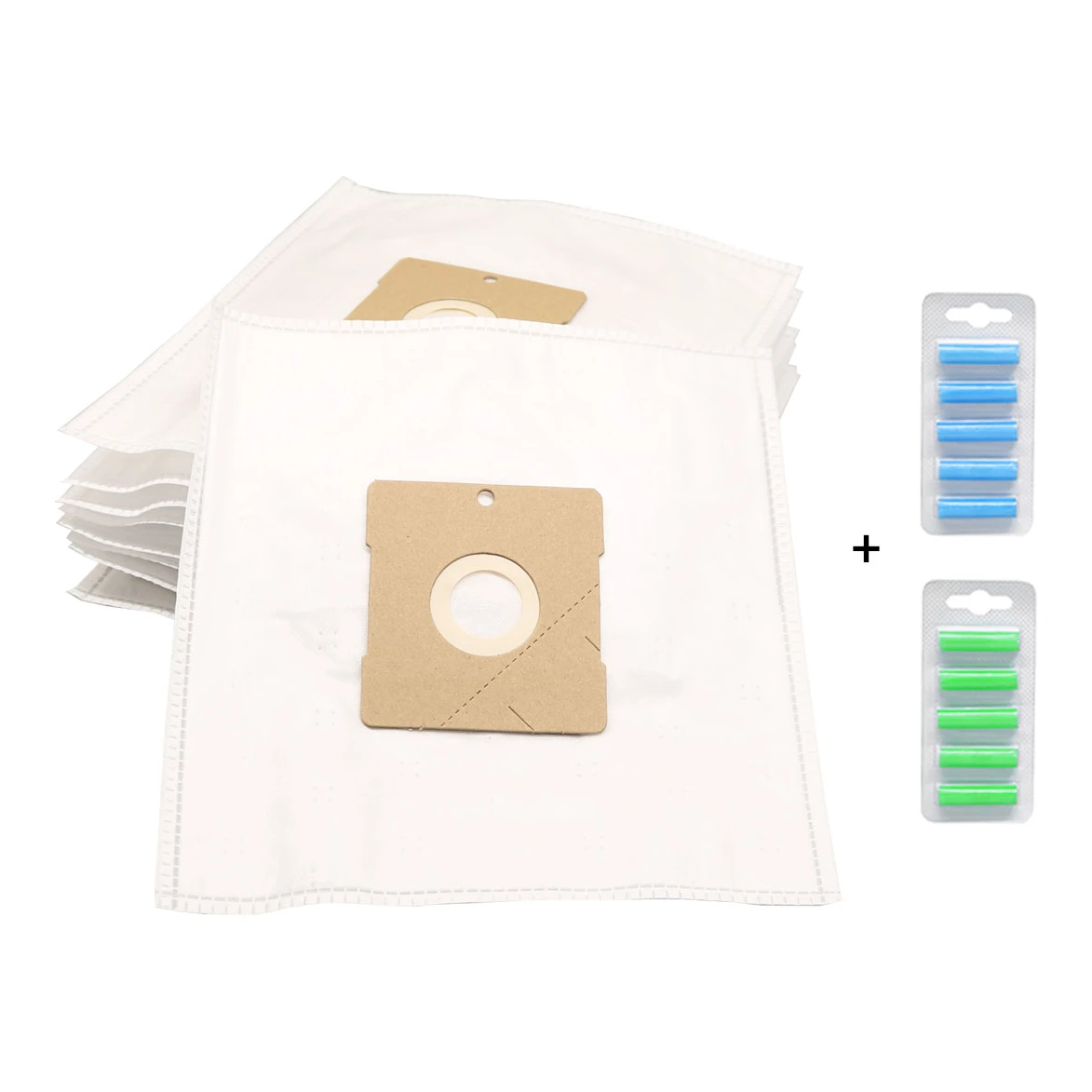 Stofzakkie universele stofzuigerzakken 10 stuks + 10 geurstaafjes + gratis filter