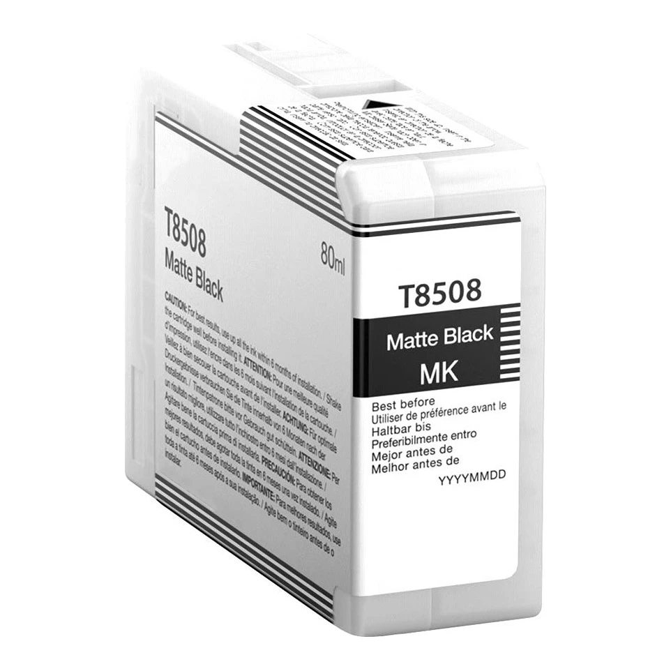 Huismerk Epson T8508 inktcartridge mat zwart