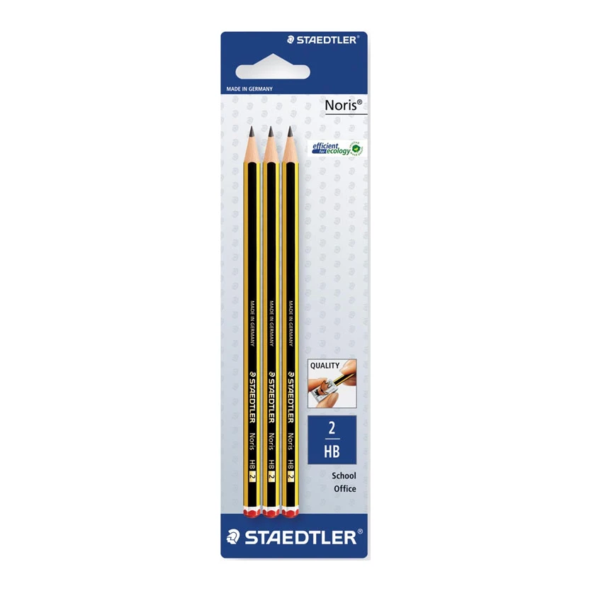 Staedtler Noris 3 stuks 2HB potloden