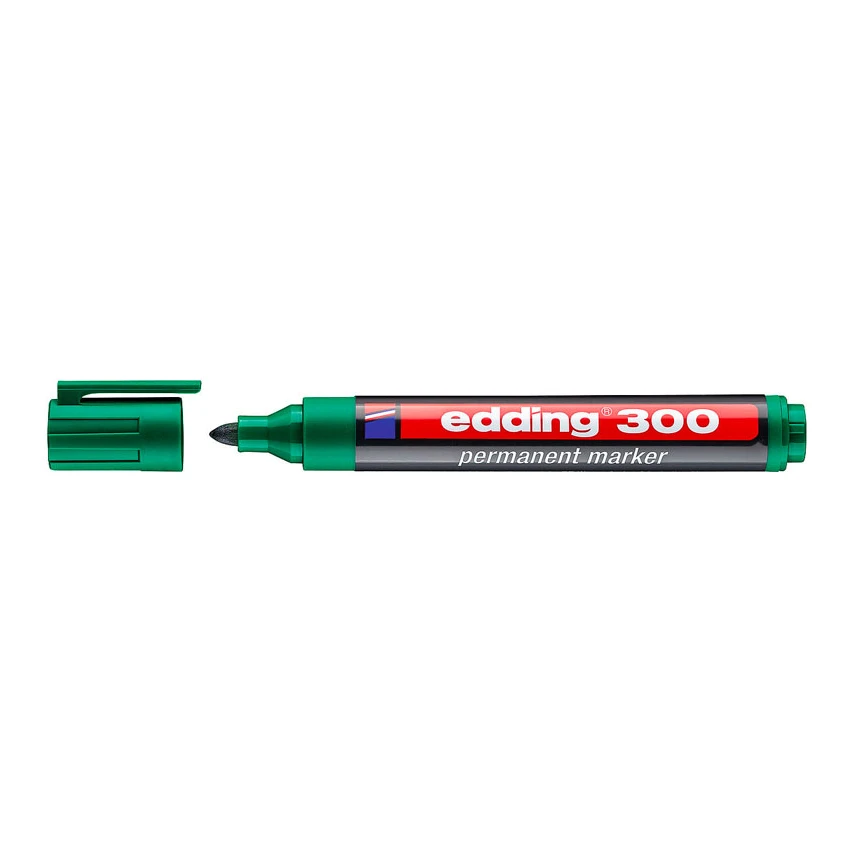 Edding 300 permanent marker groen (1,5 - 3 mm rond)