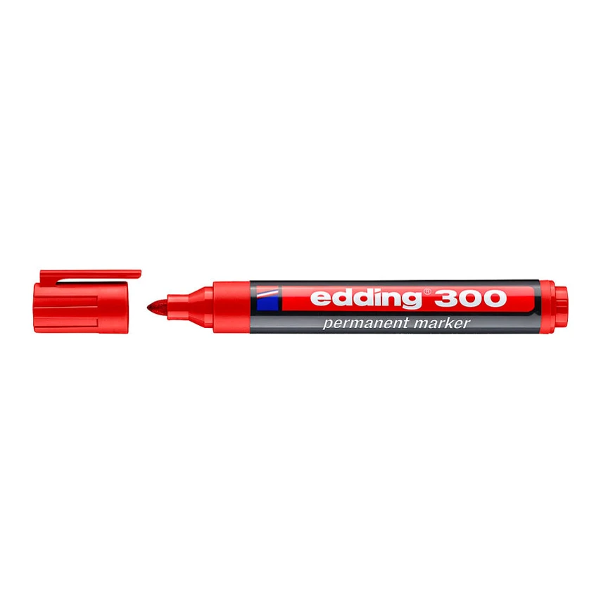 Edding 300 permanent marker rood (1,5 - 3 mm rond)