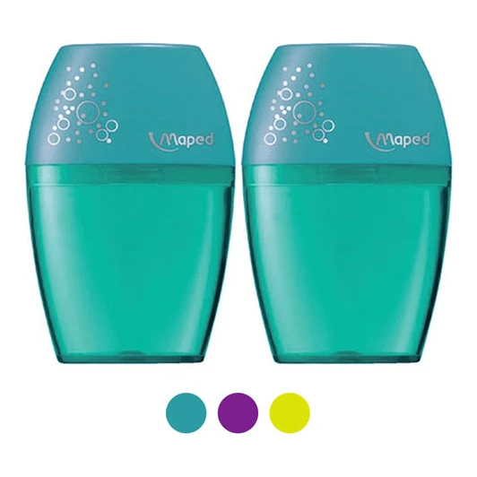 Maped Shaker puntenslijper, 1-gaats (2 stuks)