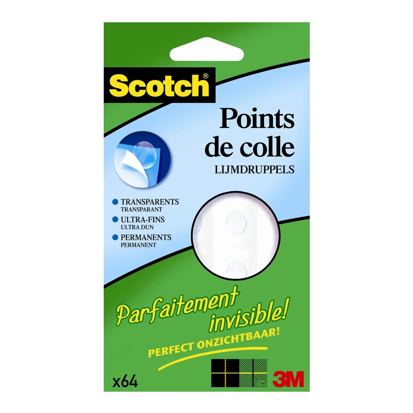 Scotch transparante lijmdruppels (64 stuks)