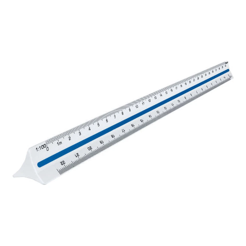 Maped driekantige schaalstok 30 cm, 1:100 - 1:500