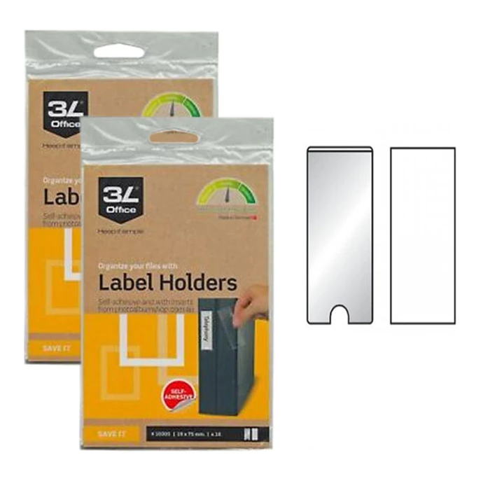 3L zelfklevende etikethouders 55 x 150 mm (2x6 stuks)
