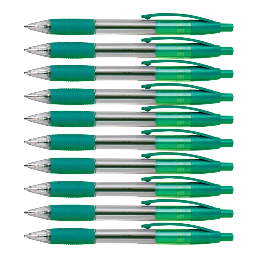 Ikon balpen groen (10 stuks)