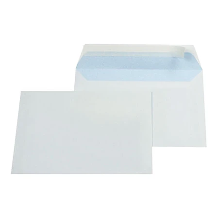 Quantore C6 enveloppen met zelfklevende strip, 114 x 162 mm (50 stuks)