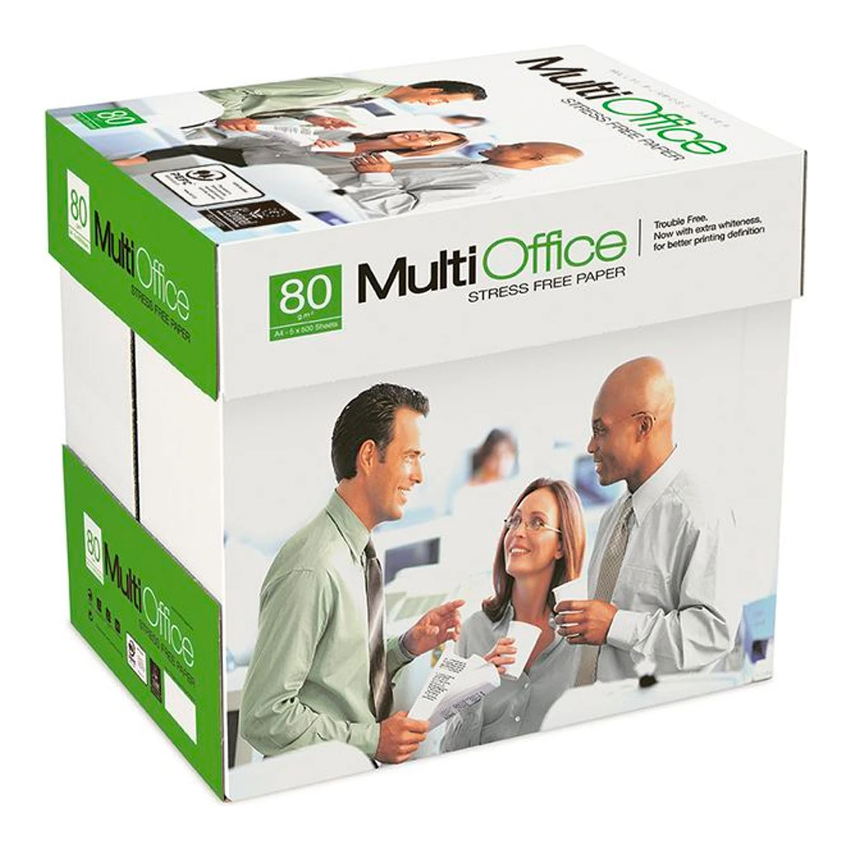 Milieubewust; Multi Office A4 kopieerpapier 80 gr/m² - 1 doos à 2500 vellen