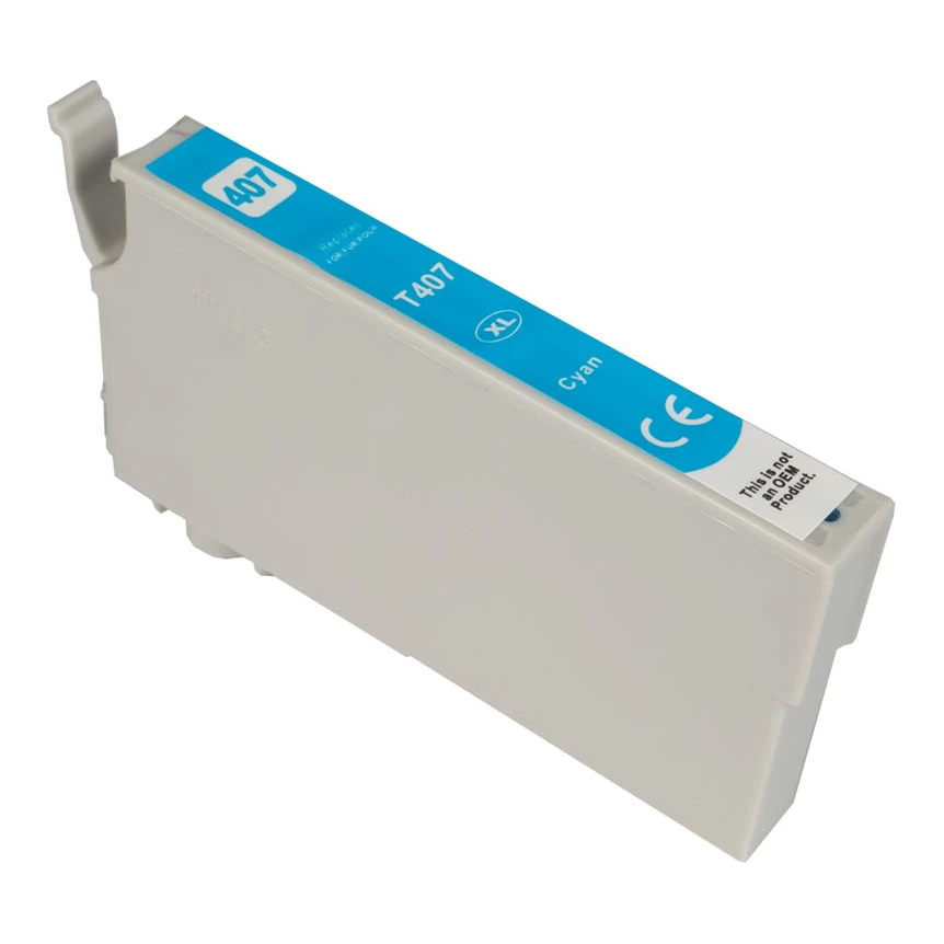 Huismerk Epson 407 XL (T07U240) inktcartridge cyaan