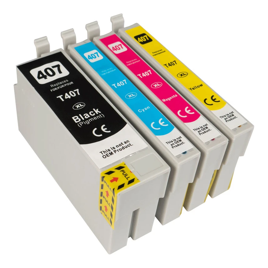 Huismerk Epson 407 XL (T07U140-T07U440) inktcartridges voordeelbundel
