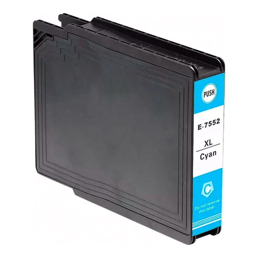 Huismerk Epson T7552XL inktcartridge cyaan