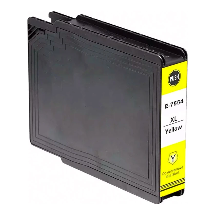 Huismerk Epson T7554XL inktcartridge geel