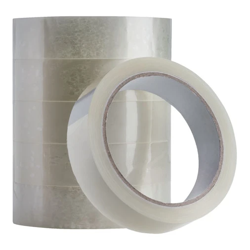 6x Quantore transparant plakband 25 mm x 66 m