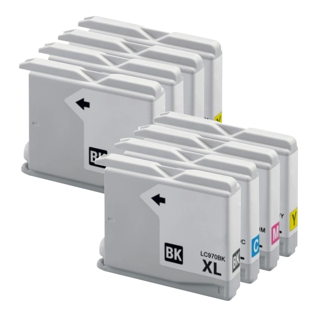 2x Huismerk Brother LC-970VALBP XL inktcartridges voordeelbundel