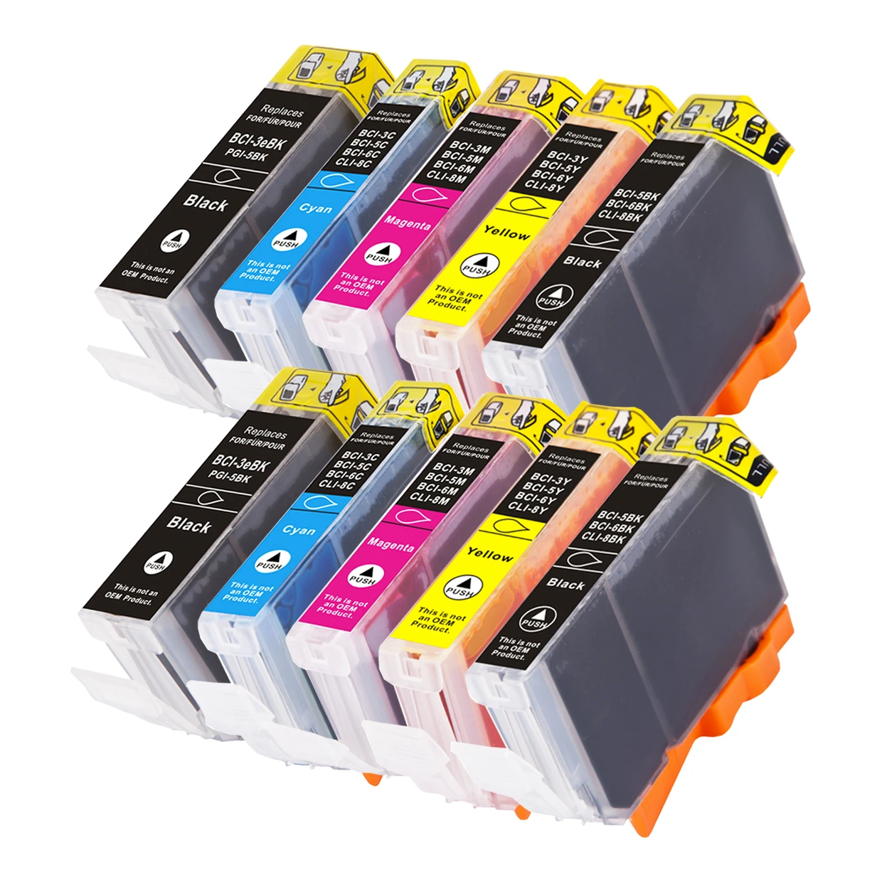2x Huismerk Canon BCI-3e / BCI-6 inktcartridges voordeelbundel (5set)
