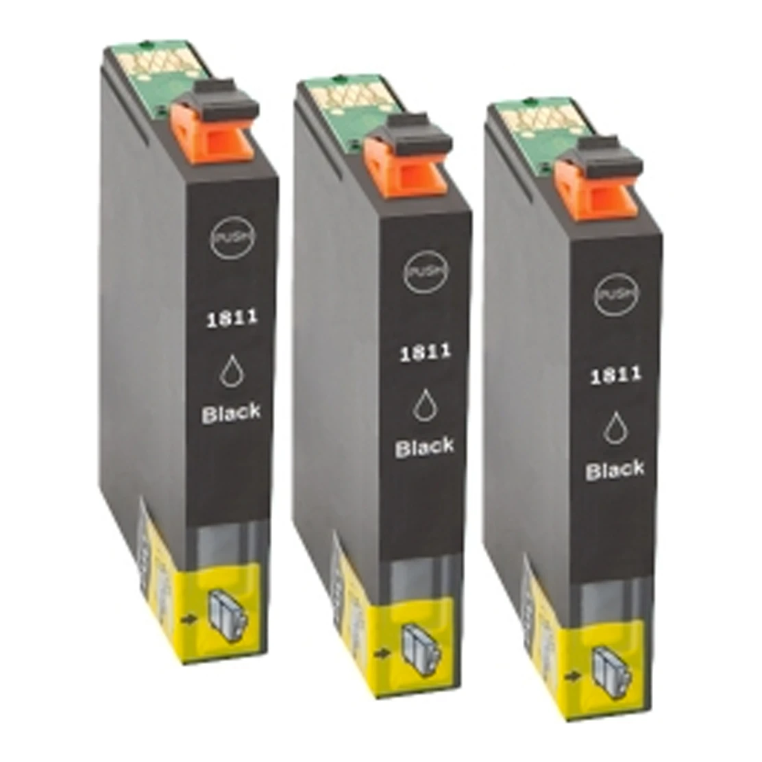 3x Huismerk Epson 18 XL (T1811) inktcartridge zwart