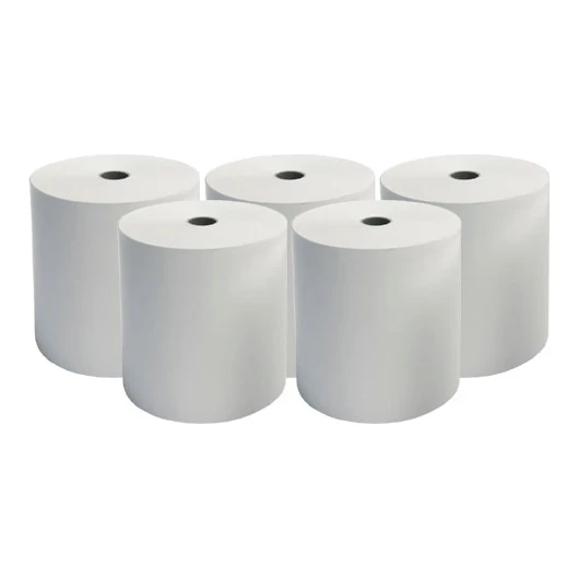 Huismerk thermische kassarol 57x45x12 mm - 25 meter (5 stuks)