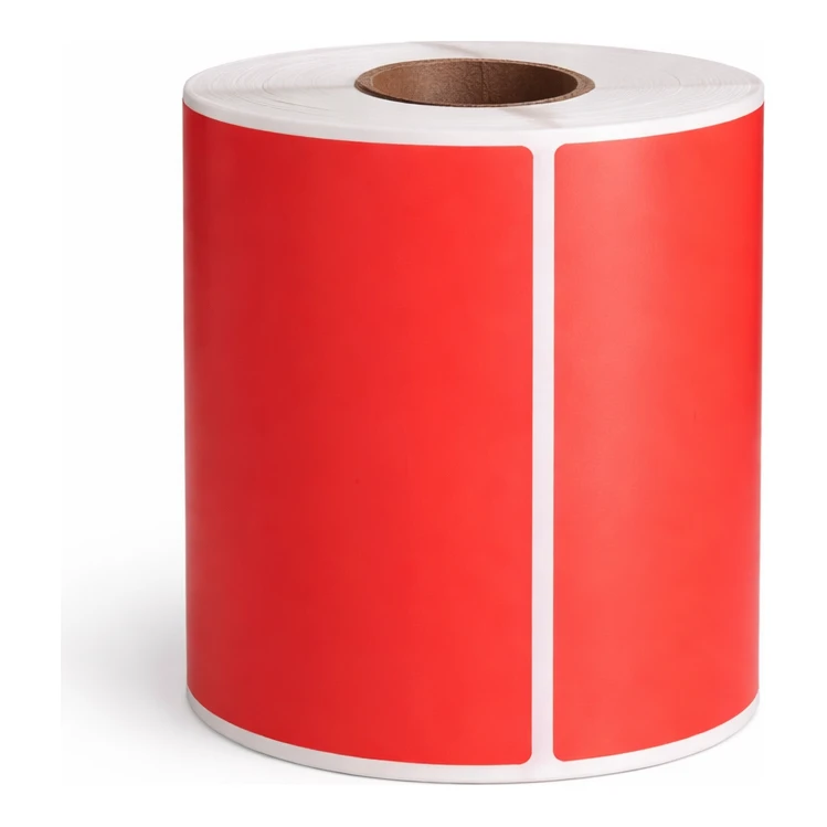 Zebra compatible PostNL verzendlabels rood, 102 mm x 152 mm