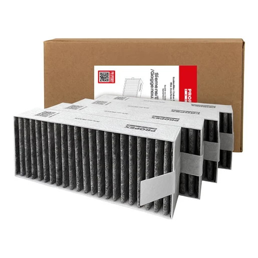 Siemens / Bosch HEZ9VRCR1/HZ9VRCR0/17004796/17007505 CleanAir koolstoffilters afzuigkap/kookplaat 4 stuks (Propex Parts)