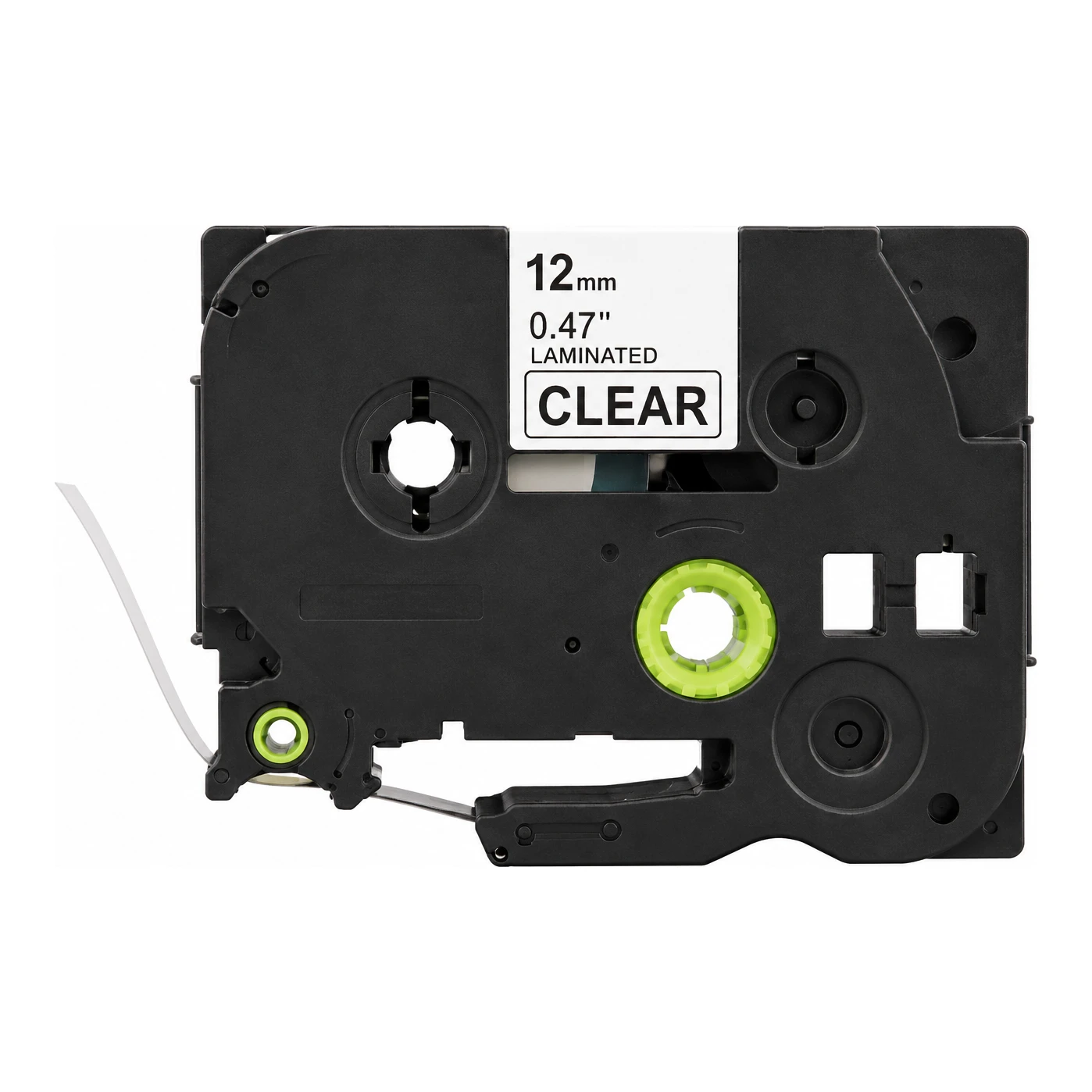 Huismerk vervangt Brother TZe-135 tape wit op transparant (12 mm)